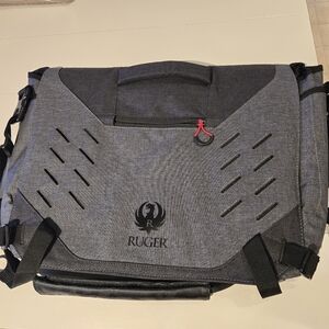 Ruger Charcoal and Black Men's Messenger Bag